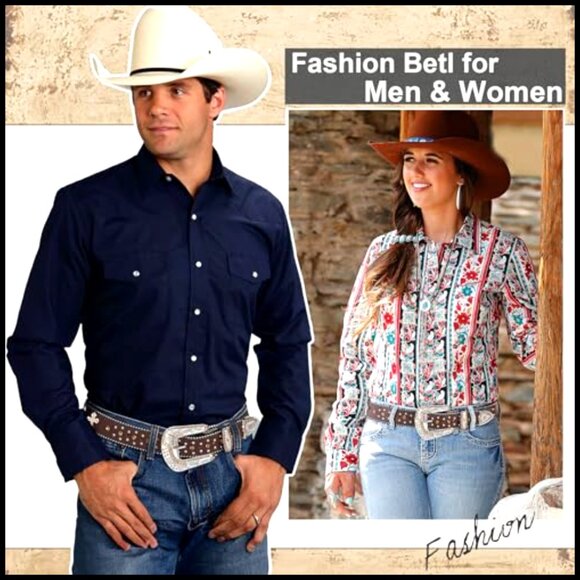 Sparkly Rhinestone Studded Western Belt Faux Leather Cowgirl Cowboy Style main image 6
